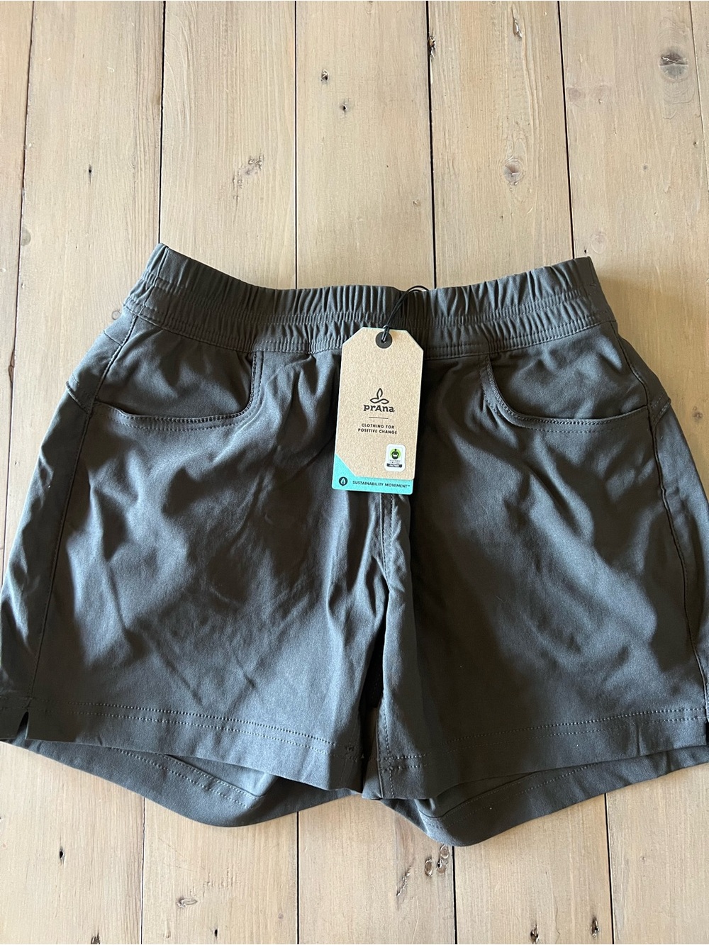 Prana Women's Dark Gray Performance Shorts NWT